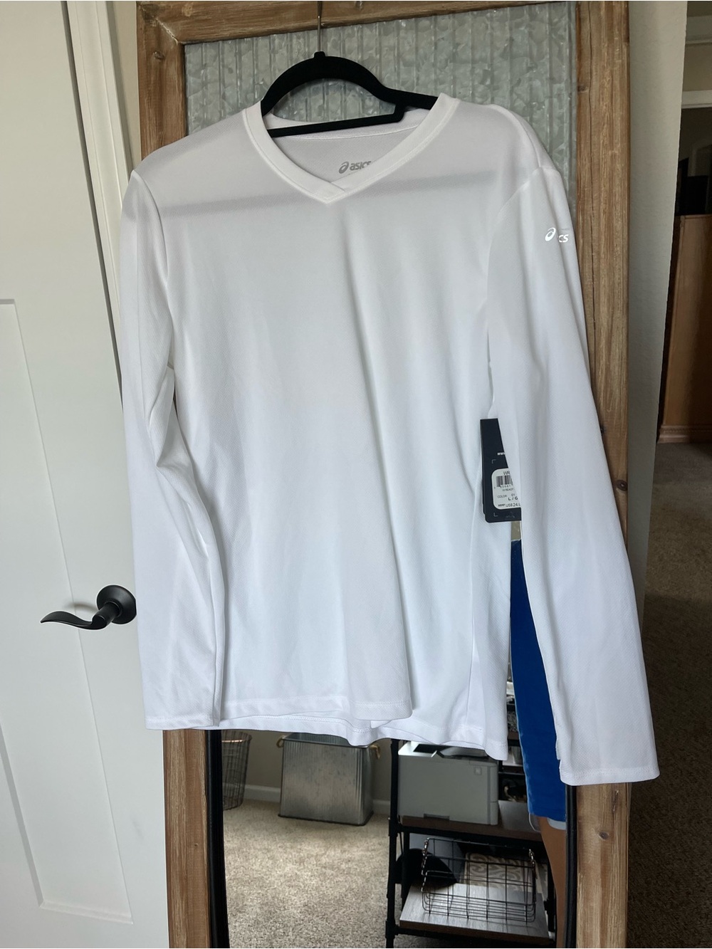 ASICS women’s White Long-Sleeve Performance Shirt
